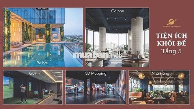 Bán Studio 35m2 Sunshine Legend City - View Sông, Chỉ 1.93 Tỷ