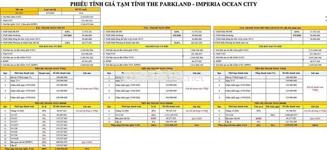 🔥 Studio Tầng 18 Tuyệt Đẹp - The Parkland - Chỉ từ 2.2 Tỷ (Bao Phí) 