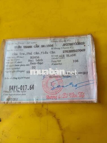 Honda Air Blade 2012 Đen bạc