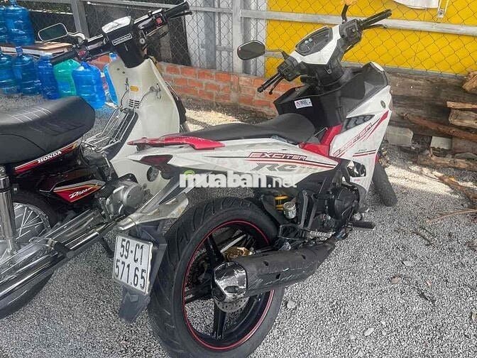 Yamaha Exciter 150 Trắng đỏ Côn tay