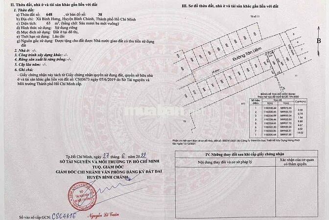 Cần bán gấp nhà mặt tiền Bình Chánh
