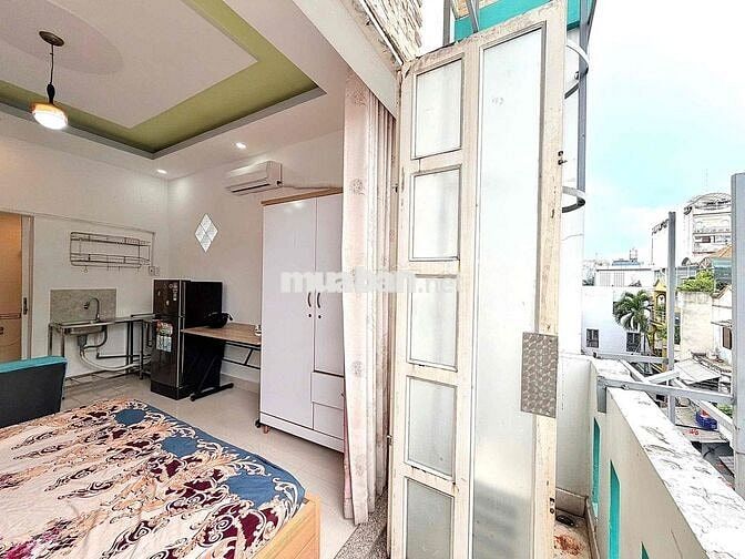 Thang Máy - Hầm Xe - Studio Balcon - Bàn Cờ Quận 3 - Full Nội Thất