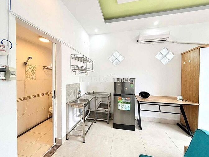 Thang Máy - Hầm Xe - Studio Balcon - Bàn Cờ Quận 3 - Full Nội Thất
