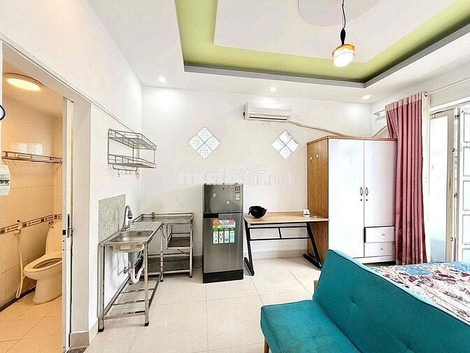 Thang Máy - Hầm Xe - Studio Balcon - Bàn Cờ Quận 3 - Full Nội Thất