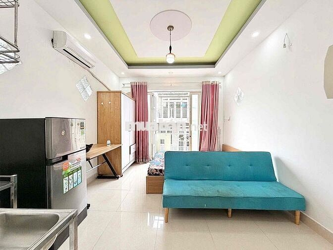 Thang Máy - Hầm Xe - Studio Balcon - Bàn Cờ Quận 3 - Full Nội Thất
