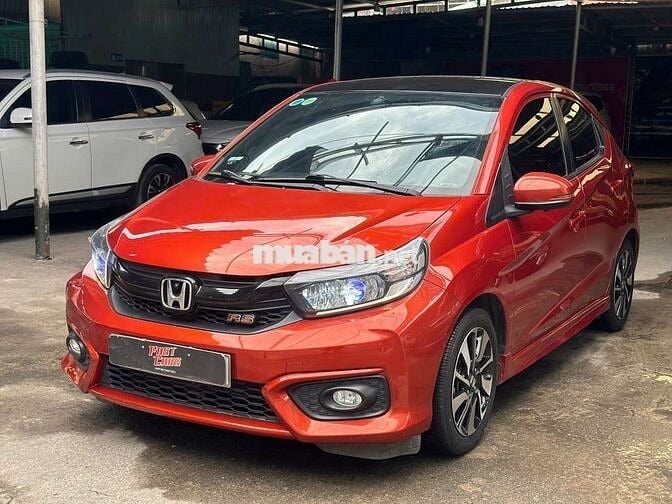 Honda Brio RS 2021 1.2AT, màu cam,49.000 km