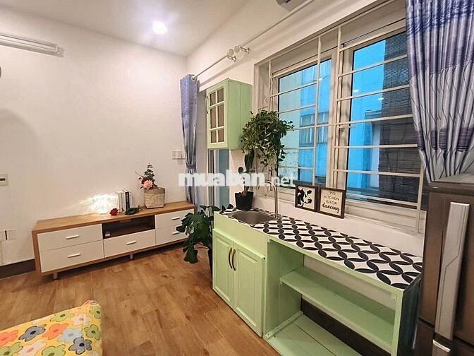 SỐC!!! Studio ban công mới 100% + nội thất gỗ ngay Ung Văn Khiêm
