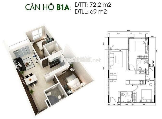 Căn hộ 63m2 (Sài Gòn KyView), 2PN, đối diện Bến xe Quận 8, P.6