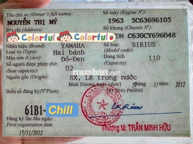 Yamaha Sirius 2012 Đỏ-Đen 38893 km