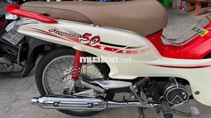 SYM Angela 50cc Trắng đỏ ( hỗ trợ góp )
