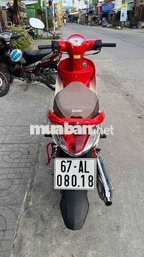 SYM Angela 50cc Trắng đỏ ( hỗ trợ góp )