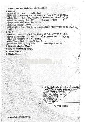 Bán Nhà: Bình Đức, Quận 8 - Giá Tốt, 2,71 Tỷ.