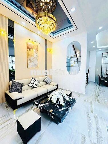🛑NHÀ MỚI, CÁCH 1 CĂN RA MẶT TIỀN, XÂY 4 TẦNG (6x7.7m)