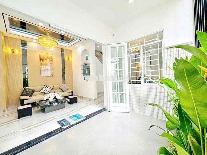 🛑NHÀ MỚI, CÁCH 1 CĂN RA MẶT TIỀN, XÂY 4 TẦNG (6x7.7m)