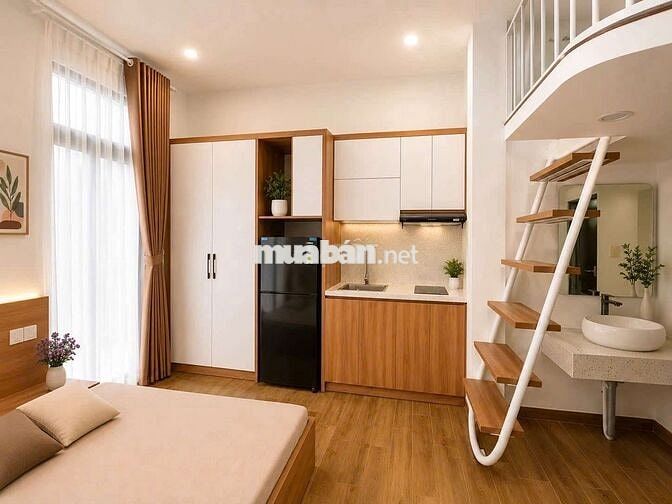 Khai trương CCMN 30m2 Full Đồ có gác xép. máy giặt riêng tại Ngõ Quỳnh
