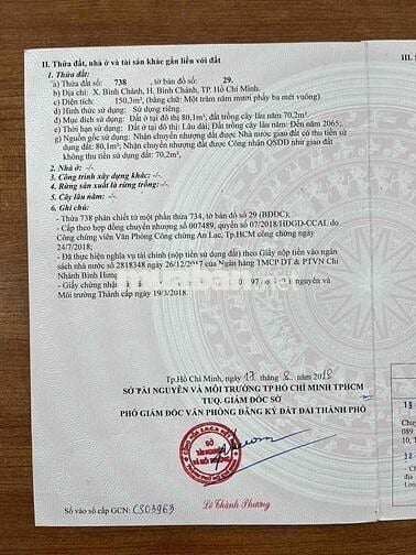 Cần tiền bán gấp đất đường Đinh Đức Thiện, Bình Chánh