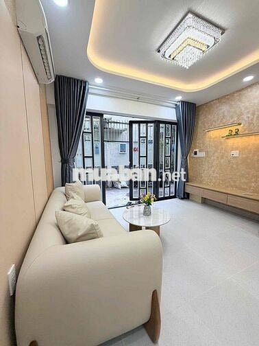BÌNH THẠNH-5 TẦNG -CÁCH 1 CĂN RA HẺM ÔTÔ-FULL NỘI THẤT - NGUY