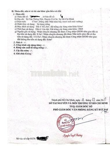 Bán đất đẹp tại Liêu Bình Hương, giá 1,35 tỷ, 171 m², , có SHR