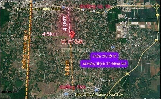 Bán lô đất đẹp ở Hưng Thịnh, Đồng Nai gần 1500m2 chỉ hơn 2 tỷ đồng