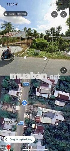 CẤT NHÀ FULL 10m  ,QUỐC LỘ 61, GIẤY TAY CÔNG CHỨNG UỶ BAN CỦA CHỦ CŨ