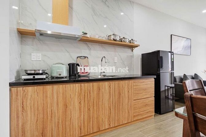 Cho thuê căn hộ 1 phòng ngủ mới keng- Hồ Bơi- gần Biển Mân Thái