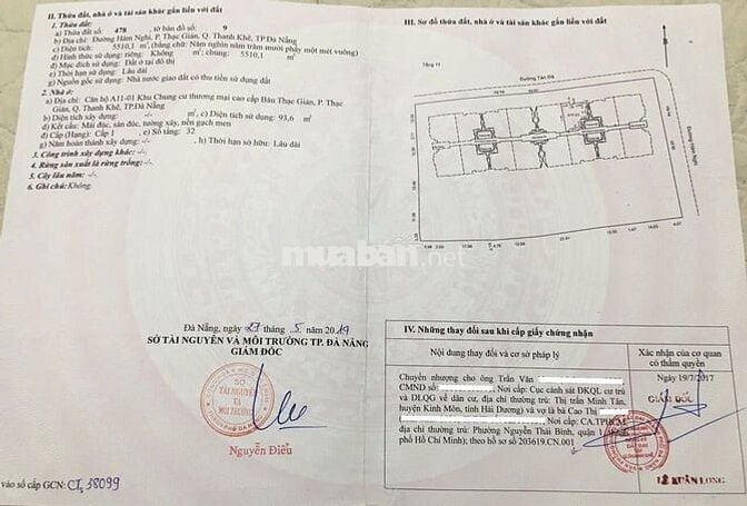 CHÍNH CHỦ CẦN BÁN CHUNG CƯ CAO CẤP HAGL - ĐÀ NẴNG - SỔ ĐỎ LÂU DÀI