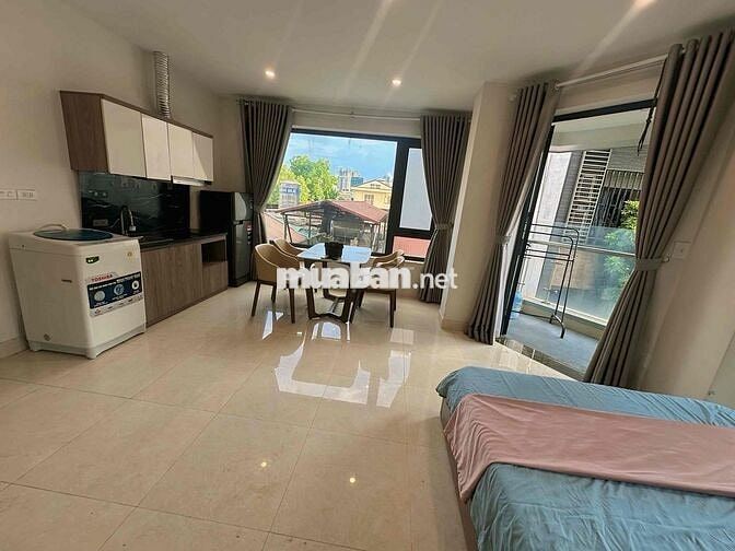 Căn hộ dịch vụ studio full đồ 37,8m2 ở 26 Nguyên Hồng Đống Đa