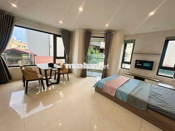 Căn hộ dịch vụ studio full đồ 37,8m2 ở 26 Nguyên Hồng Đống Đa
