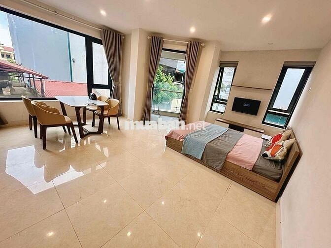 Căn hộ dịch vụ studio full đồ 37,8m2 ở 26 Nguyên Hồng Đống Đa
