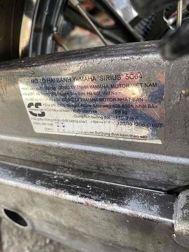 Yamaha Sirius 2007 Đỏ đen