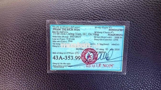 Peugeot 3008 Bản full 2018 68000 km Đen