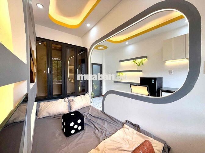Ngay Vạn Hạnh Mall_CHDV_Balcony cửa sổ to đón nắng_Full NT_1PN_Bếptách