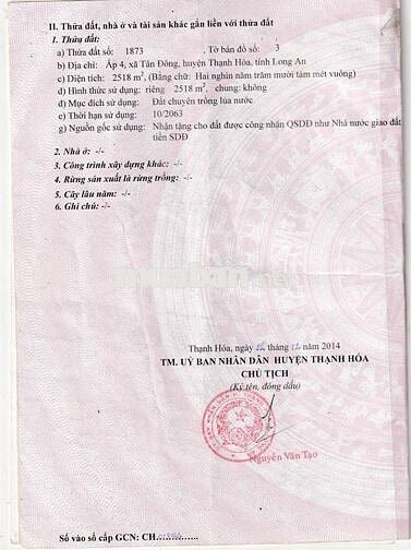 Chính chủ bán gấp đất mặt tiền kênh, đầu tư, nghỉ dưỡng
