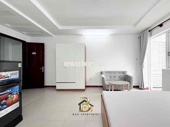 Cho thuê căn hộ dịch vụ mới khai trương, Studio full nội thất ban công