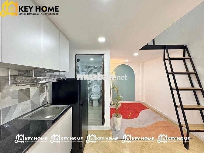 CHO THUÊ PHÒNG FULL NỘI THẤT GÁC CAO GẦN DƯƠNG QUÃNG HÀM -ĐHỌC VLU IUH