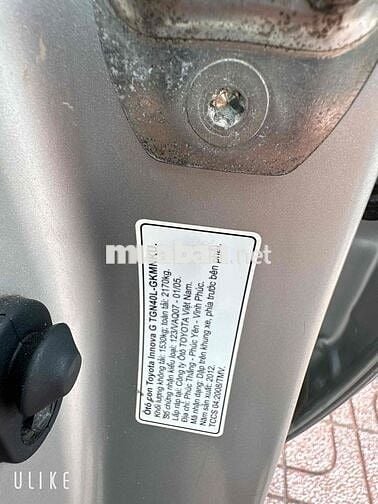Toyota Innova 2012 fom mơi chinh chủ xe đẹp