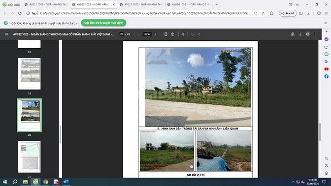 BÁN 04 THỬA ĐẤT TẠI HƯƠNG AN, HUẾ