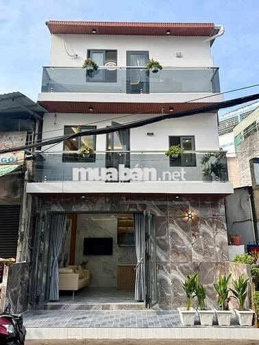 Nhà 3 tầng mặt tiền - Sát bên Quận 6 - 3 phòng ngủ 3wc ✅️nhà mới