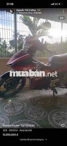 Yamaha Exciter 150 2018 Đỏ 33000 km