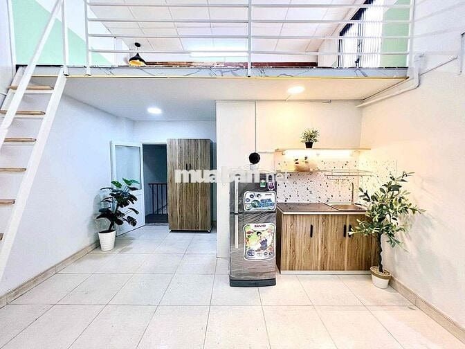 KHAI TRƯƠNG CĂN HỘ GÁC CAO 2M FULL NỘI THẤT NGAY KINH DƯƠNG VƯƠNG