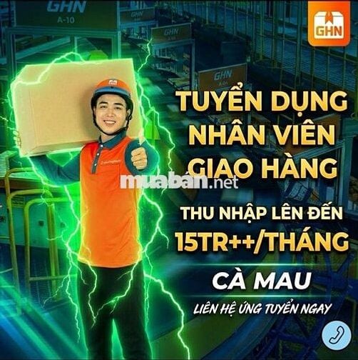 [LƯƠNG THẾ TRÂN] GHN TUYỂN DỤNG SHIPPER GIAO HÀNG