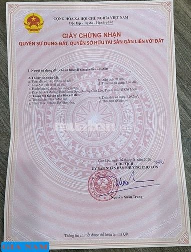 BÁN NHÀ MẶT TIỀN KINH DOANH : 194 TRẦN HƯNG ĐẠO - P. 11 - Q. 5 - TPHCM
