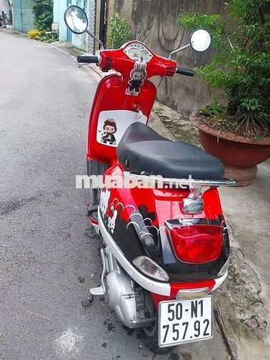 Piaggio Vespa màu Đỏ Trắng Đen đã sử dụng