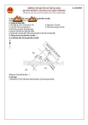 Hàng Ngộp, chỉ 385tr sở hữu 112m² đất thổ đường ô tô