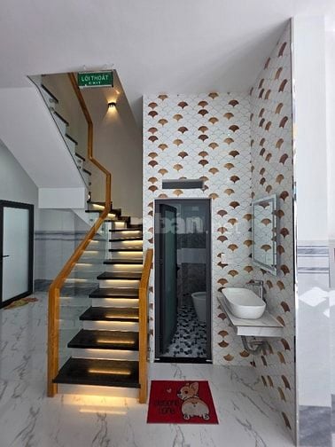 Bán nhà xây mới HXH thẳng 1 trục 58/1H Phan Văn Trị, P12, Bình Thạnh