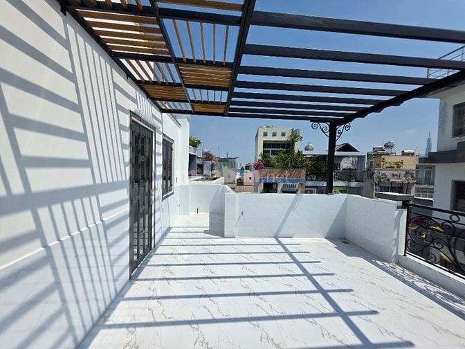 Bán nhà xây mới HXH thẳng 1 trục 58/1H Phan Văn Trị, P12, Bình Thạnh