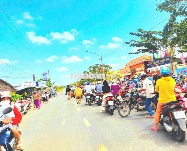 chỉ 590tr sở hữu 135m2 đất thổ đối diện trường học Võ Văn Mùi