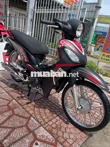 SYM Angela 50cc Đỏ Đen Xe số cho học sinh đi học
