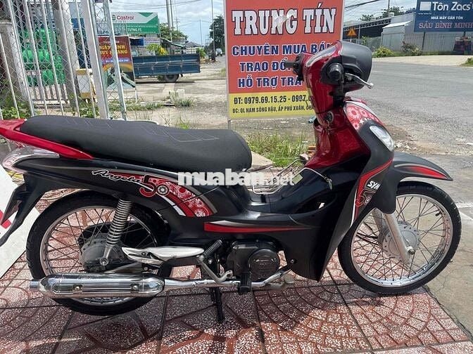 SYM Angela 50cc Đỏ Đen Xe số cho học sinh đi học