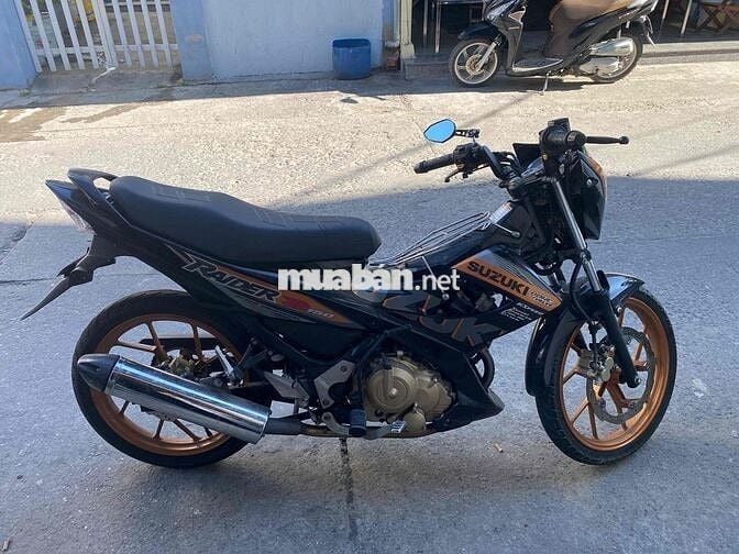 Suzuki Raider Xăng cơ Zin màu Đen mâm đúc